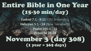 November 3  Entire Bible in One Year 15 minday audio [upl. by Collete]