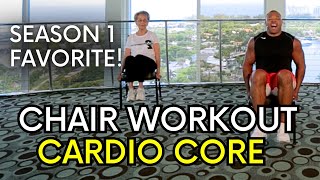 Season 1 Favorite 20 min Full Chair Cardio Core Workout for Seniors amp Beginners [upl. by Birdt]