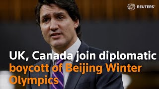 UK Canada join diplomatic boycott of Beijing Winter Olympics [upl. by Prudhoe]