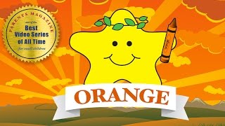 COLORS ORANGE Anaranjado ★ English French Spanish ★ Best Early Learning Videos amp Songs for Kids [upl. by Enirtak252]