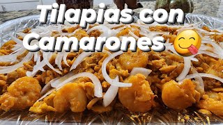 Aporreado de Tilapias con Camarones 😋 [upl. by Nae]