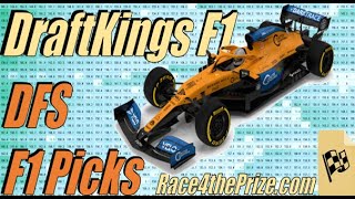 Fantasy F1 DFS Formula 1 Picks  DraftKings Strategy for Winning Lineups [upl. by Lory]