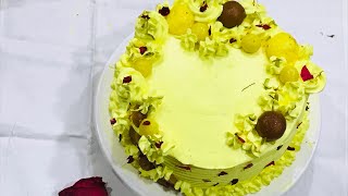 RASMALAI CAKE DECORATION IDEAS  CAKE DECORATION  RASMALAI CAKE DESIGN  BIRTHDAY CAKE [upl. by Keith337]