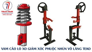 Bộ vam cảo lò xo giảm xóc phuộc nhún xe ô tô du lịch kiểu tay quay vô lăng trụ đứng 0902640600 [upl. by Sredna]