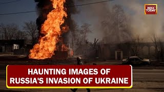 Searching For Survivors Russian Tanks Destroyed  Haunting Images Of Russias Invasion Of Ukraine [upl. by Selfridge]