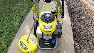 Ryobi 3000psi GCV 160 Pressure Washing Walkway [upl. by Denys]