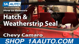 How to Replace Trunk Weatherstrip Seal w Adhesive 8292 Chevy Camaro [upl. by Larcher]