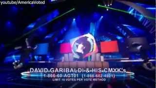 David Garibaldi and His CMYKs Finals Performance  America got talent  AGT 2012 [upl. by Nywles449]