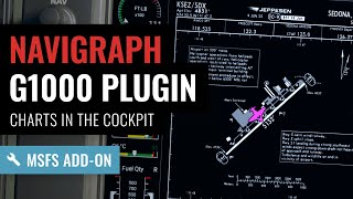 Navigraph G1000 plugin for MSFS  Get IFR maps and charts directly on the MFD [upl. by Lundquist]