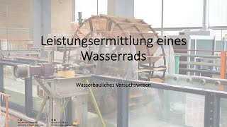 Leistungsermittlung eines Wasserrads [upl. by Nylzor]