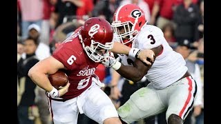 2018 BCS Semi Final Rose Bowl 3 Georgia vs 2 Oklahoma [upl. by Bee73]