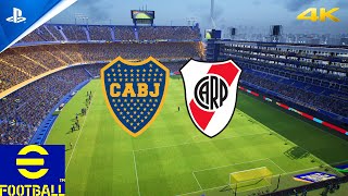 eFootball 2025  Boca Juniors vs River Plate  gameplay ps5 4K español latino [upl. by Kristof237]