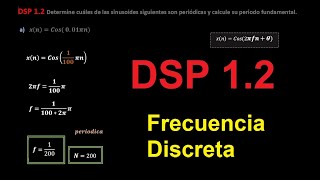 DSP 12 Determine cuáles de las sinusoides siguientes son periódicas y calcule periodo fundamental [upl. by Eoj450]