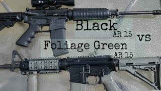 Foliage Green AR15 vs Black AR15 [upl. by Bradford]