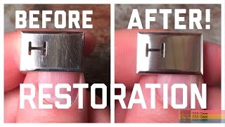 How To Remove Scratches amp Polish a Watch Clasp or Bracelet Without Power Tools [upl. by Vyner681]