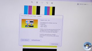 Canon quotCheck Inkquot Error code 1401  1687  1485 Troubleshooting [upl. by Dranek778]