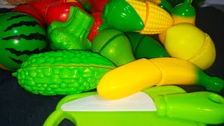 CUTTING FRUIT AND VEGETABLE TOY asmr biral toy trending satisfing [upl. by Behka979]