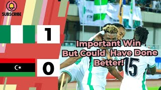 Nigeria 10 Libya Afcon Qualifiers2025 Match Review  Lookmans Goal Ruled out  DeleBashiru Scored [upl. by Serg]