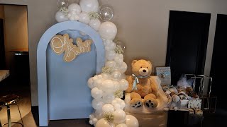 Cloud 9 Baby Shower  Baby Shower Decorations  Balloon Backdrop  Balloon garland [upl. by Saphra]