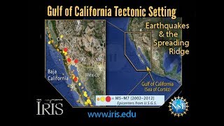 Gulf of California Tectonic Setting—Earthquakes amp the Spreading Ridge [upl. by Enner]