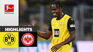 Matchwinner Gittens Decides Match  Borussia Dortmund  Eintracht Frankfurt 20  Highlights  MD 1 [upl. by Estas]