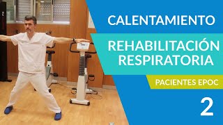 HUVM  Calentamiento  Ejercicios Rehabilitación Respiratoria para pacientes EPOC [upl. by Harvie408]