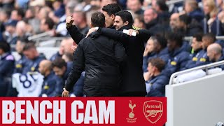 BENCH CAM  Tottenham Hotspur vs Arsenal 23  All the reactions on the touchline [upl. by Atirac]