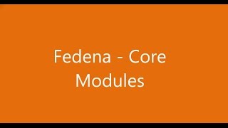 Fedena  Core Modules [upl. by Ermentrude]