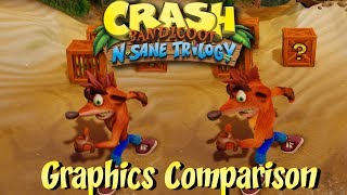 Crash Bandicoot N Sane Trilogy  Switch Graphics Comparison [upl. by Clarie]