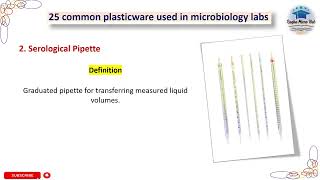 2 Serological Pipette 25 common plasticware used in microbiology labs microbiology laboratory [upl. by Iduj]