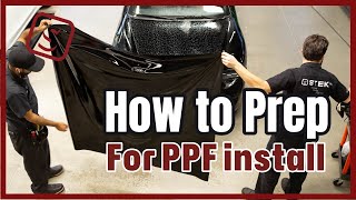 Safe prepare methods before PPF Application w STEK Detailing product [upl. by Demb560]