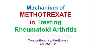 Methotrexate  Mechanism in Treating Rheumatoid Arthritis [upl. by Weatherley]