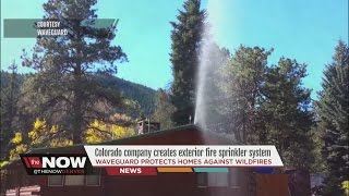 Colorados Waveguard creates an automatic exterior firesprinkler to protect homes from wildfires [upl. by Norym]