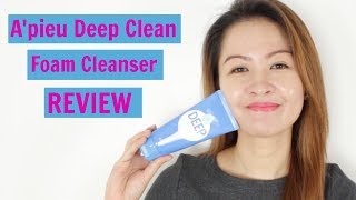 Apieu Deep Clean Foam Cleanser  Review [upl. by Maxa]