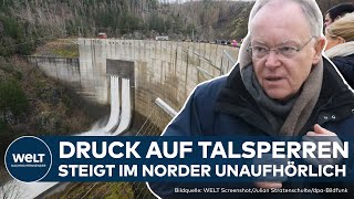 HOCHWASSER IN DEUTSCHLAND Talsperren sind voll  Sorge vor Scheitelwelle in der Nacht [upl. by Ahseya705]