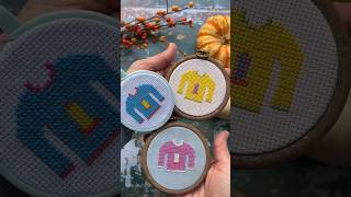 🧵 The best way to master ‘Sweater Weather’ with a cross stitch using Aurifil 12 at thread 🪡 [upl. by Astri937]