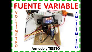 Regulador de voltaje y amperaje 32v 10Amp  Parte 01 [upl. by Yekcin]