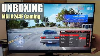 MSI Optix G244f Unboxing  Budget Gaming Monitor 165hz [upl. by Tnirb]