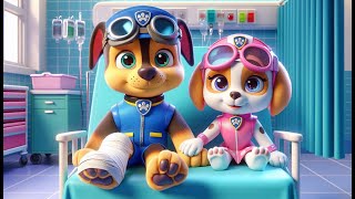 Paw Patrol Ultimate Rescue  CHASE is SICK  SKYEs Extremely Worried  Very Funny Story  Rainbow 3 [upl. by Morganica]