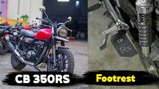 Honda CB 350RS Footrest Installation Guide  HITECH ENGINEERING [upl. by Niawtna]