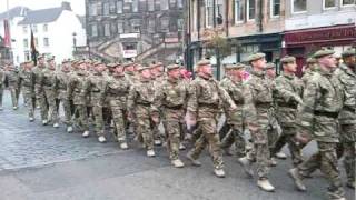 1 SCOTS Homecoming Parade in Linlithgow [upl. by Elohc]