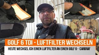 Golf 5  Golf 6  Touran Luftfilter wechseln [upl. by Esilrahc]