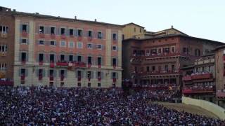 The traditional 2nd of July Palio di Siena horse race [upl. by Tami528]