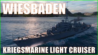 Wiesbaden German Cruisers Kriegsmarine Wows Light CL Ship Wows Preview [upl. by Caren752]