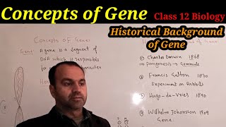 Gene  Historical Background of Gene Class 12 Biology [upl. by Emogene]