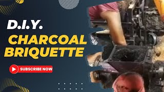 DIY CHARCAOL BRIQUETTE HOME MADE charcoalbriquette [upl. by Devinne]