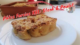 Pâtes Farcies XXL Steak amp Poulet [upl. by Ayvid949]