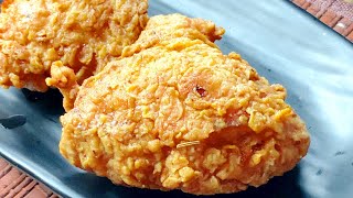 BROASTED CHICKEN  tender and juicy chicken with crispy coating outside  how to make coleslaw [upl. by Ardried]