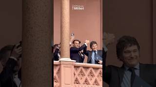 🇫🇷🇦🇷 MILEI RECIBIÓ AL PRESIDENTE DE FRANCIA EMMANUEL MACRON [upl. by Lura979]