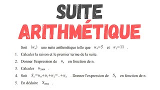 Suites Arithmétiques [upl. by Yanahs]